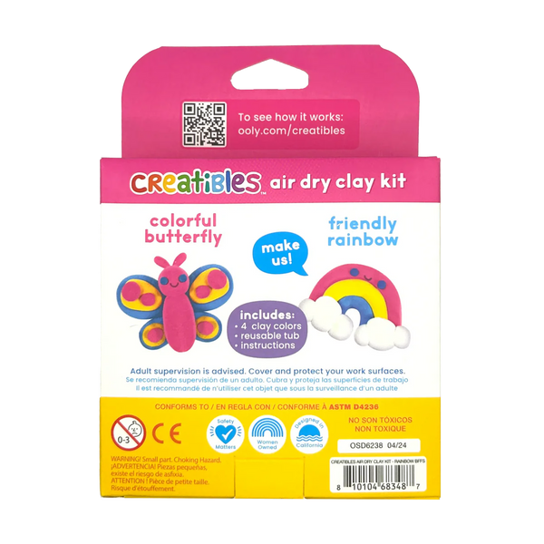 Air dry clay kit: Rainbow