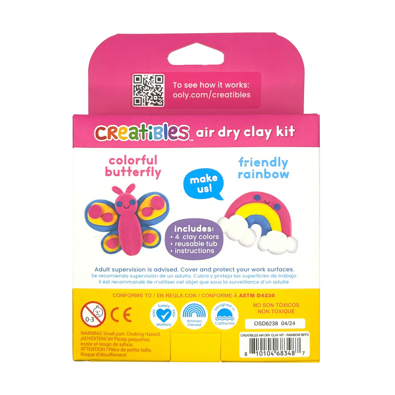 Air dry clay kit: Rainbow