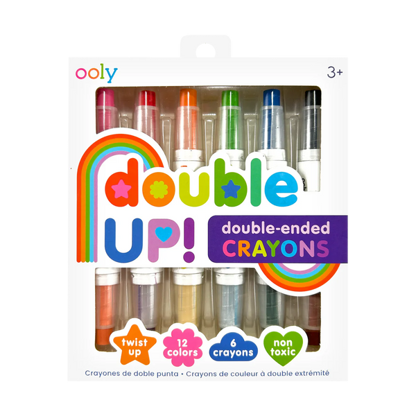 Double up! Double-ended crayons