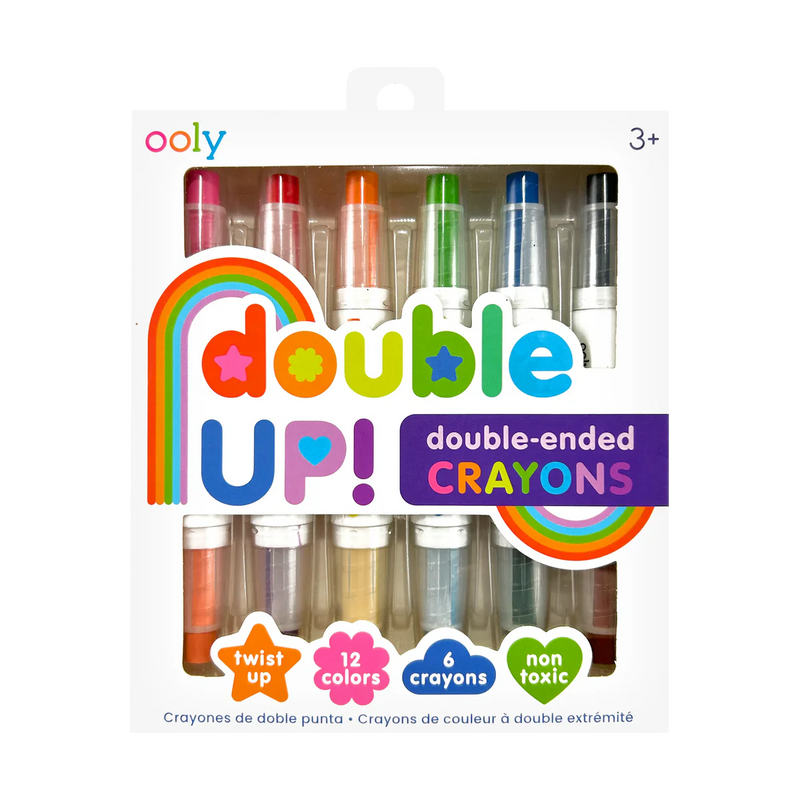 Double up! Double-ended crayons