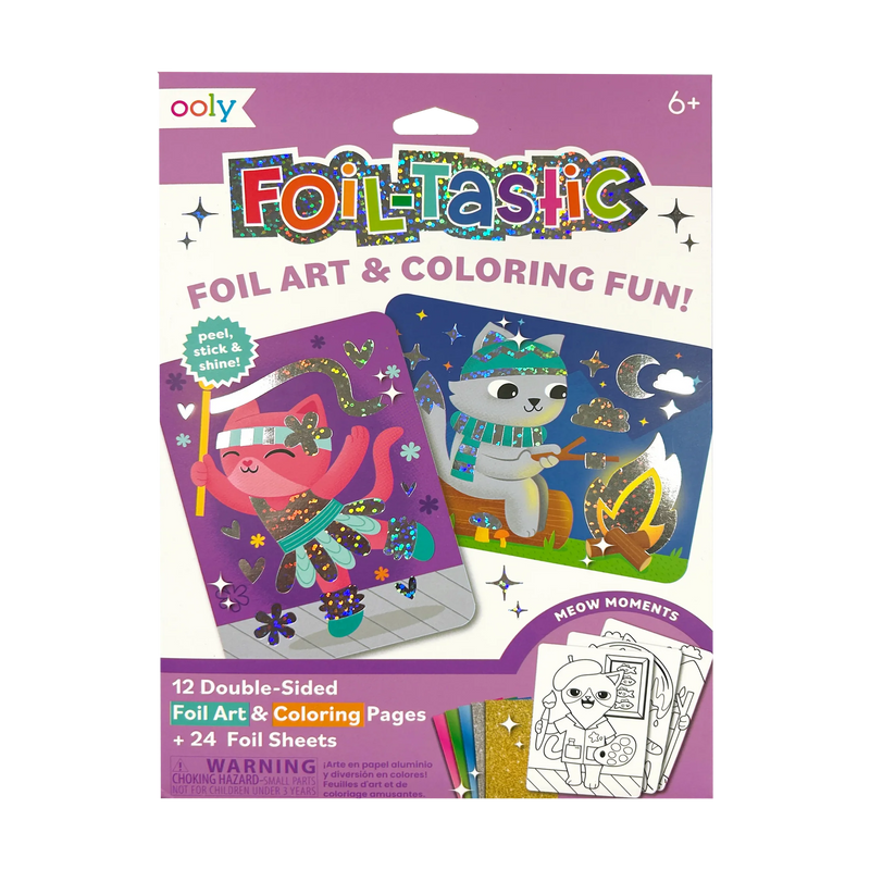 Ooly - Foil-tastic Foil Air & Coloring Fun - Meow Moments