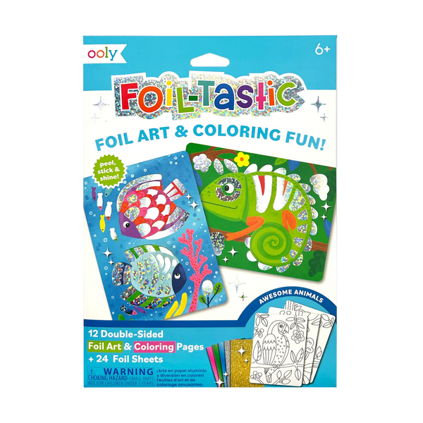 Foil-tastic foil art kit: awesome animals