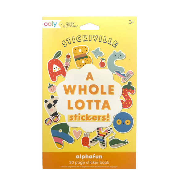 Stickiville Stickers X Suzy: A Whole Lotta Sticker Book - Alphabet