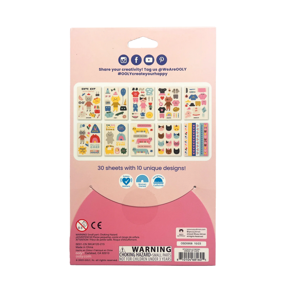 Stickiville Stickers X Suzy: A Whole Lotta Sticker Book - Dress Up Cats