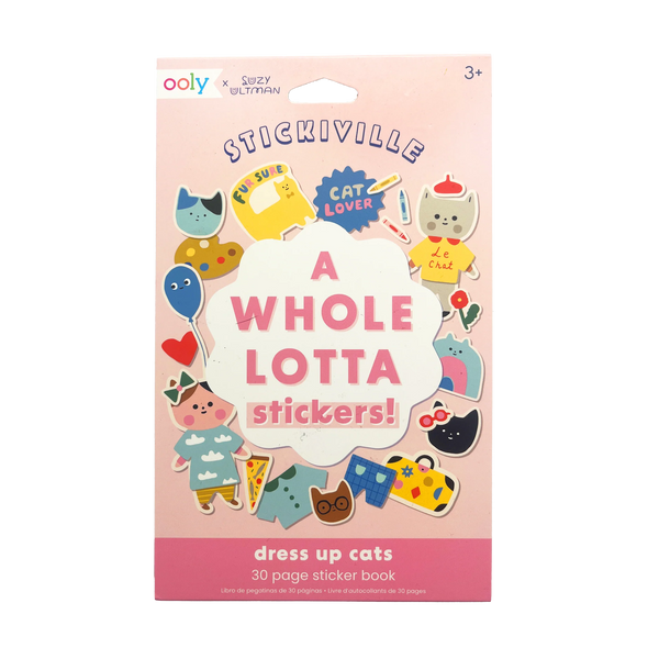 Stickiville Stickers X Suzy: A Whole Lotta Sticker Book - Dress Up Cats