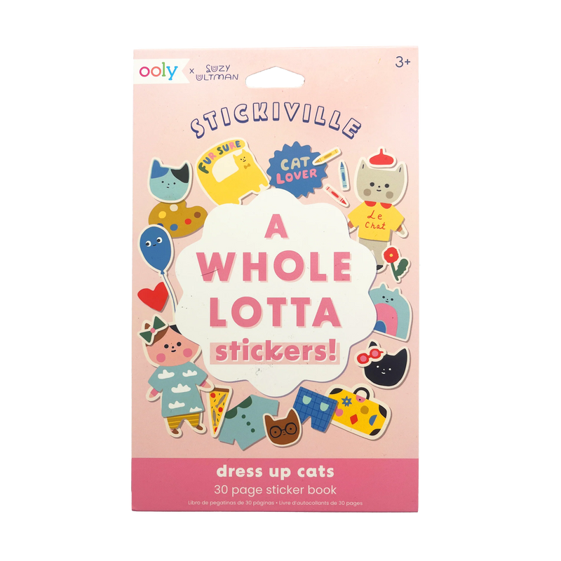 Stickiville Stickers X Suzy: A Whole Lotta Sticker Book - Dress Up Cats