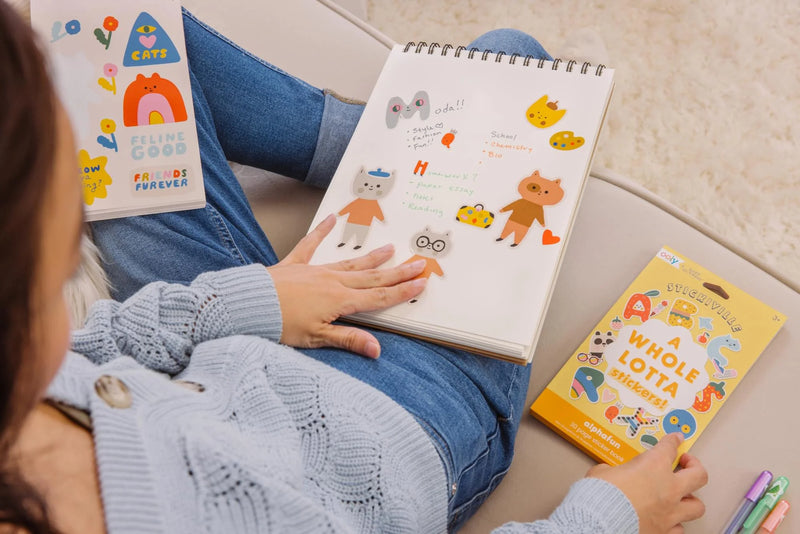 Stickiville Stickers X Suzy: A Whole Lotta Sticker Book - Dress Up Cats