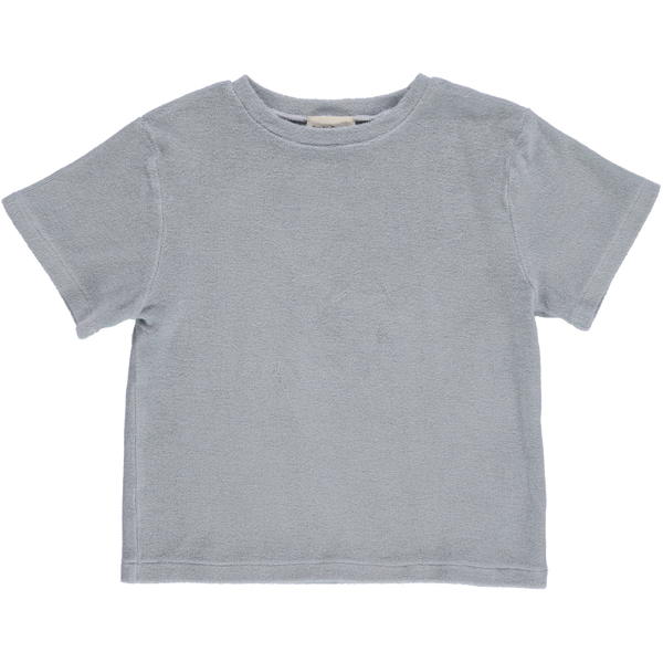 Kids terry tee orgeat - Pearl blue