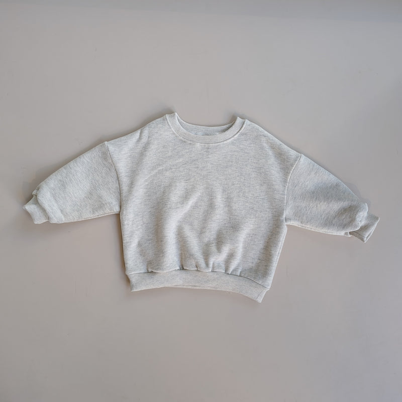 Essential fleeced sweatshirt - Oatmeal