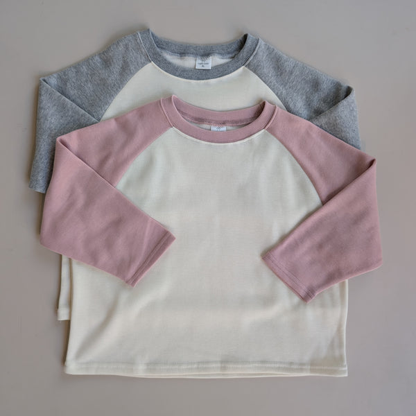 Warm raglan tee - Pink