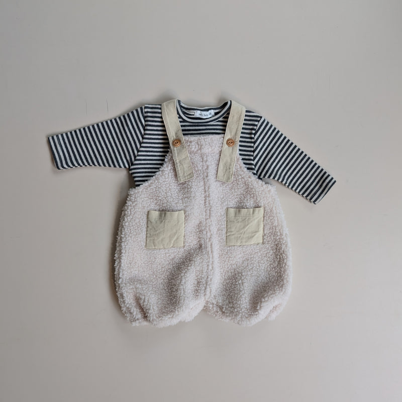 Bebe dumble pocket onesie - Cream