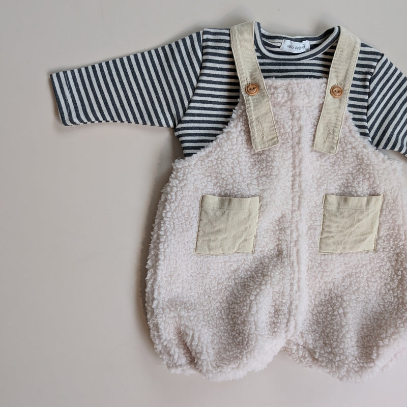 Bebe dumble pocket onesie - Cream