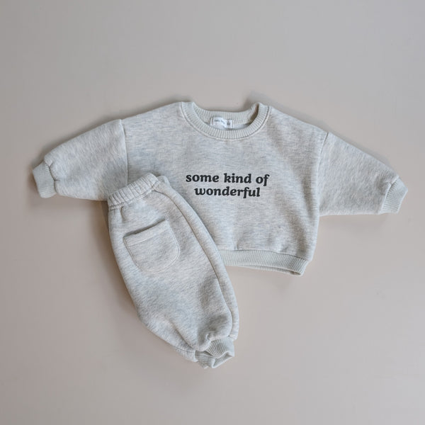 Wonderful fleeced sweatshirt - Oatmeal