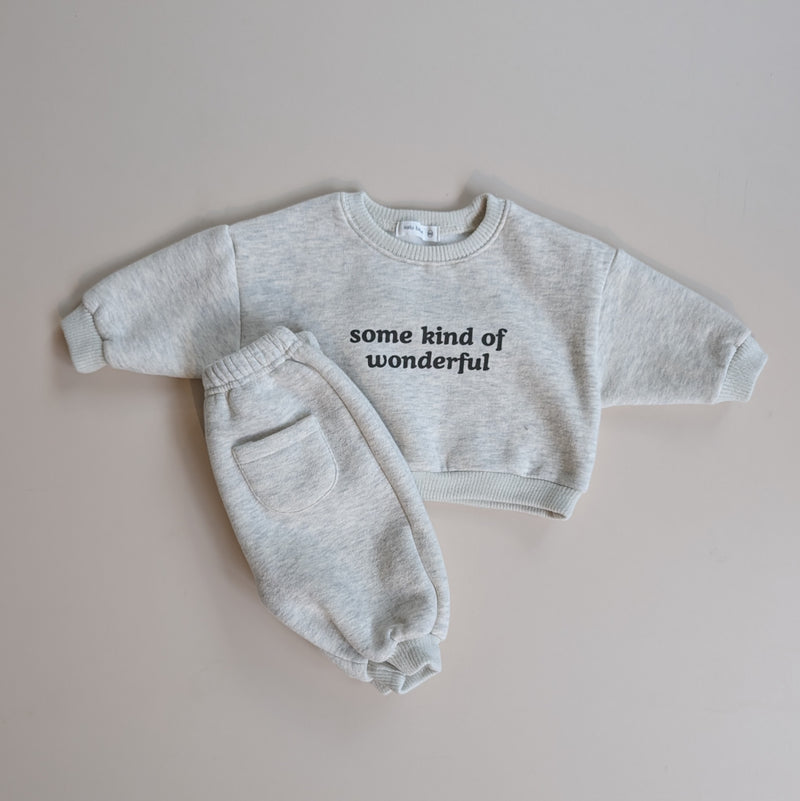 Wonderful fleeced sweatshirt - Oatmeal