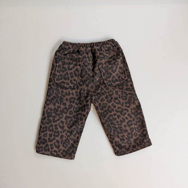 Wide leo corduroy pants - Brown