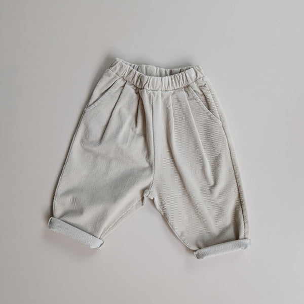 Warm chino pants - Light beige