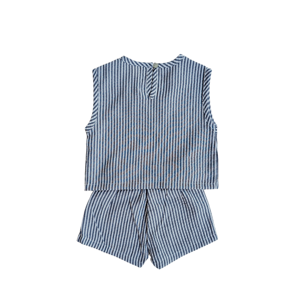 Breezy striped set - Navy