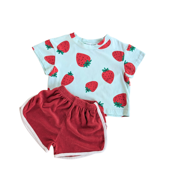 Big strawberry tee - Mint