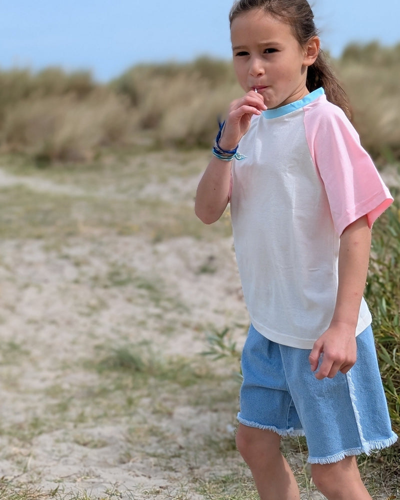 Summer raglan tee - Bubblegum