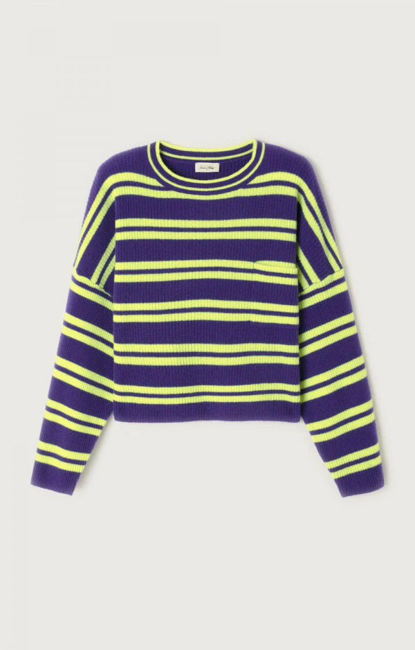 Raxow striped jumper - Violet/neon