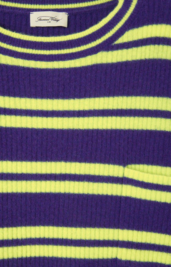 Raxow striped jumper - Violet/neon