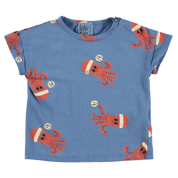 Baby octopuses tee - Blue