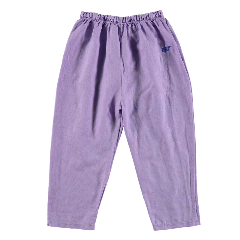 Linen wide pants - Mauve