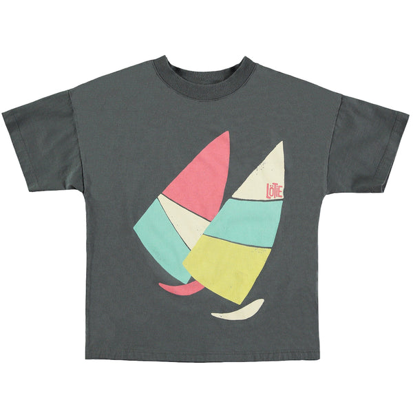 Wide fit boat tee - Charcoal