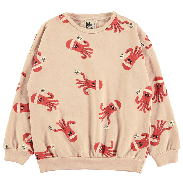 Octopuses sweater - Latte