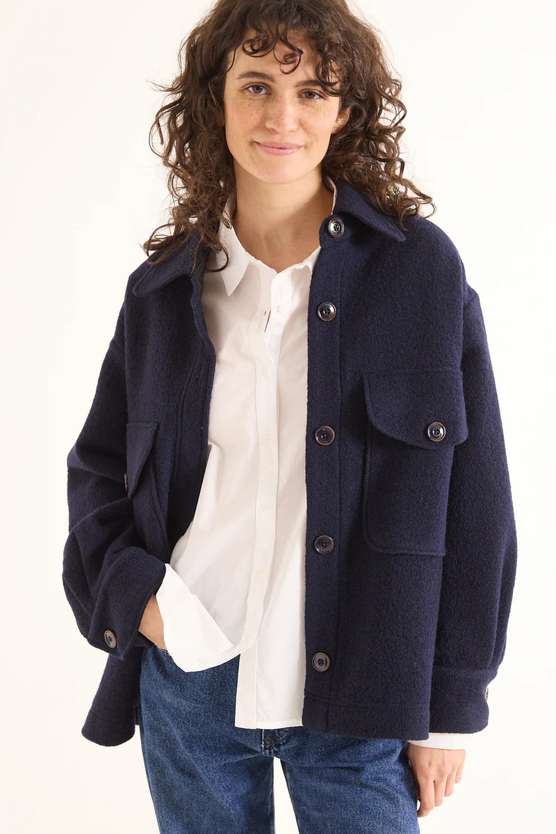 Aime wool jacket - Navy