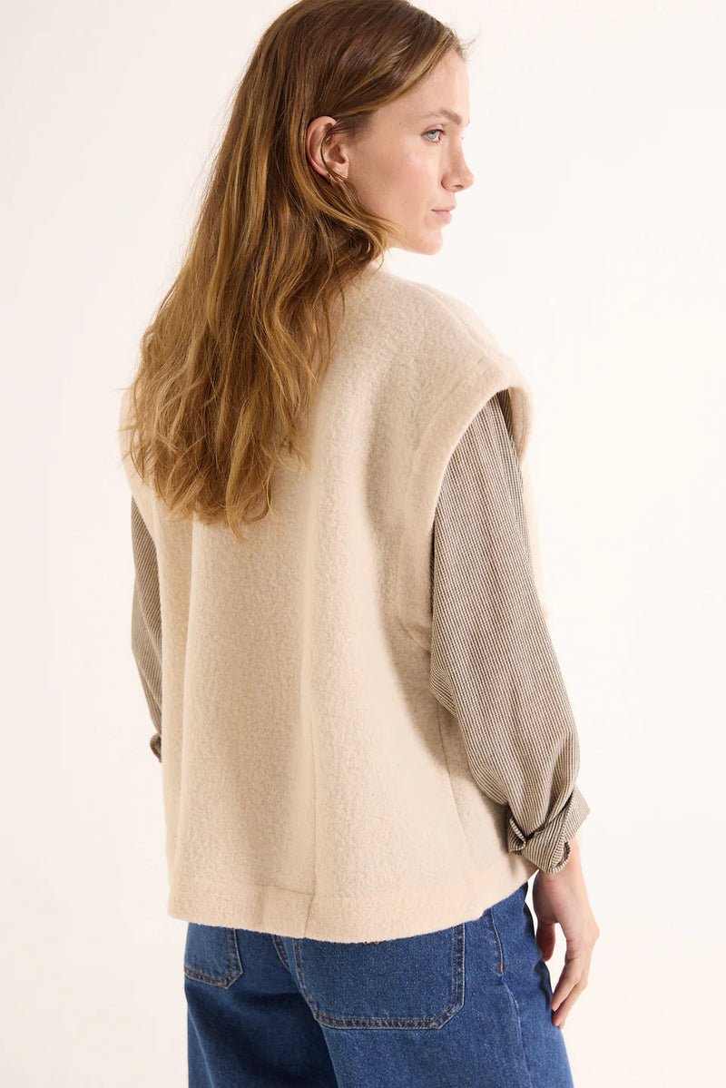 Sonny wool vest - Ivory