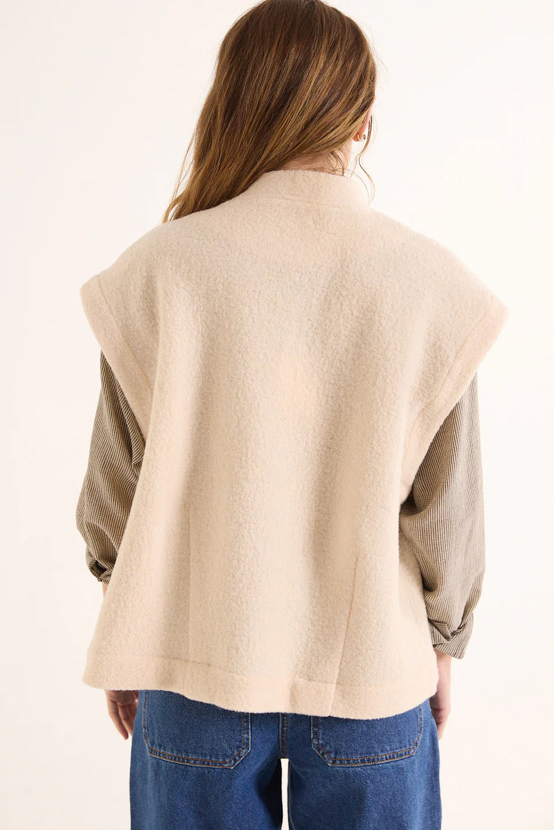 Sonny wool vest - Ivory