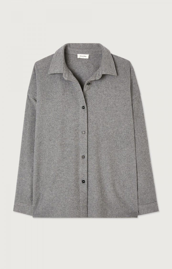 Oversized flanel shirt Vylow - Grey melange