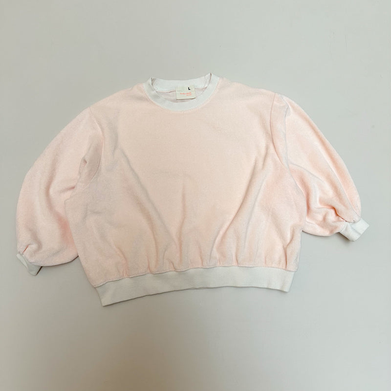 Chunky terry sweater - Light apricot