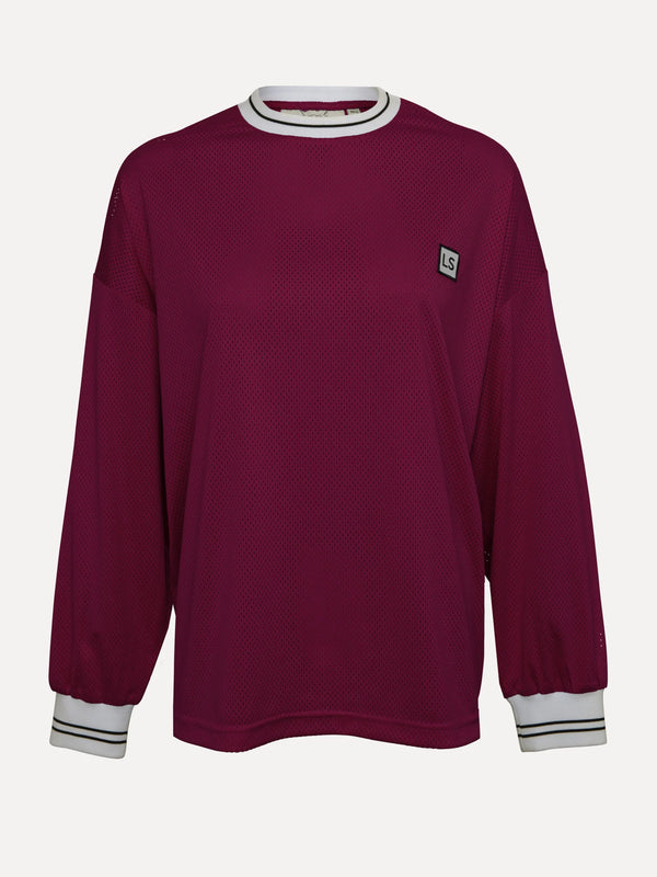 Dillon mesh tee - Bordeaux