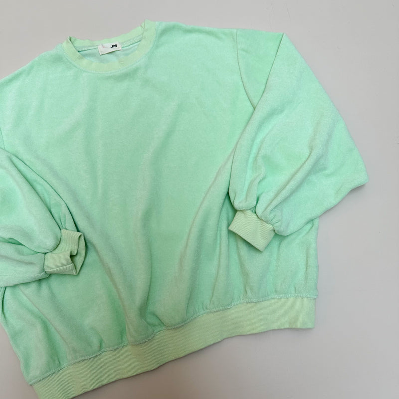 Chunky terry sweater - Melon