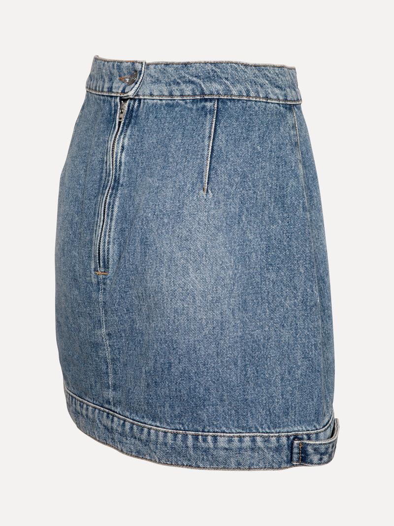 Mara denim skirt - Mid blue
