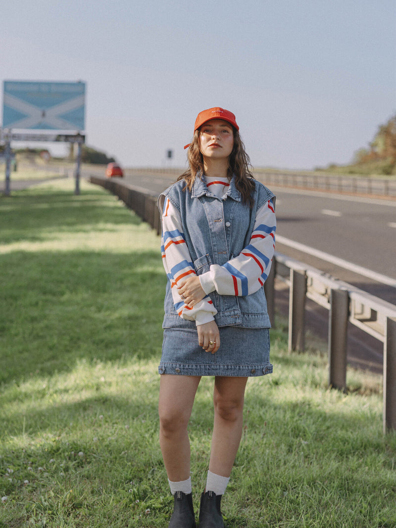 Mara denim skirt - Mid blue