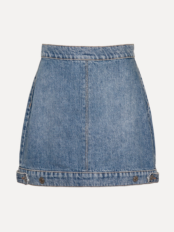 Mara denim skirt - Mid blue