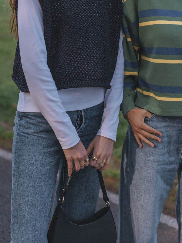 Mori knitted top - Navy