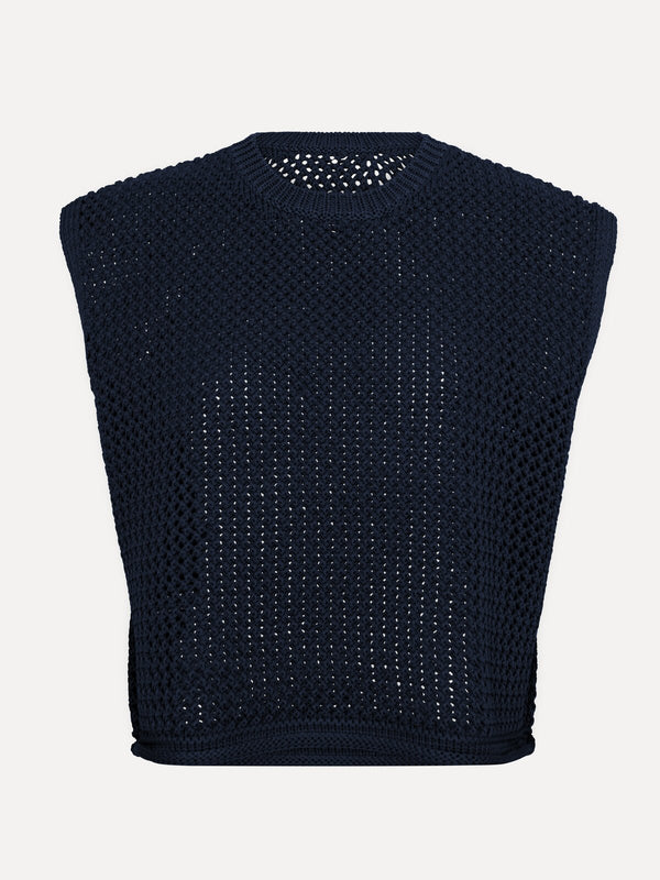 Mori knitted top - Navy
