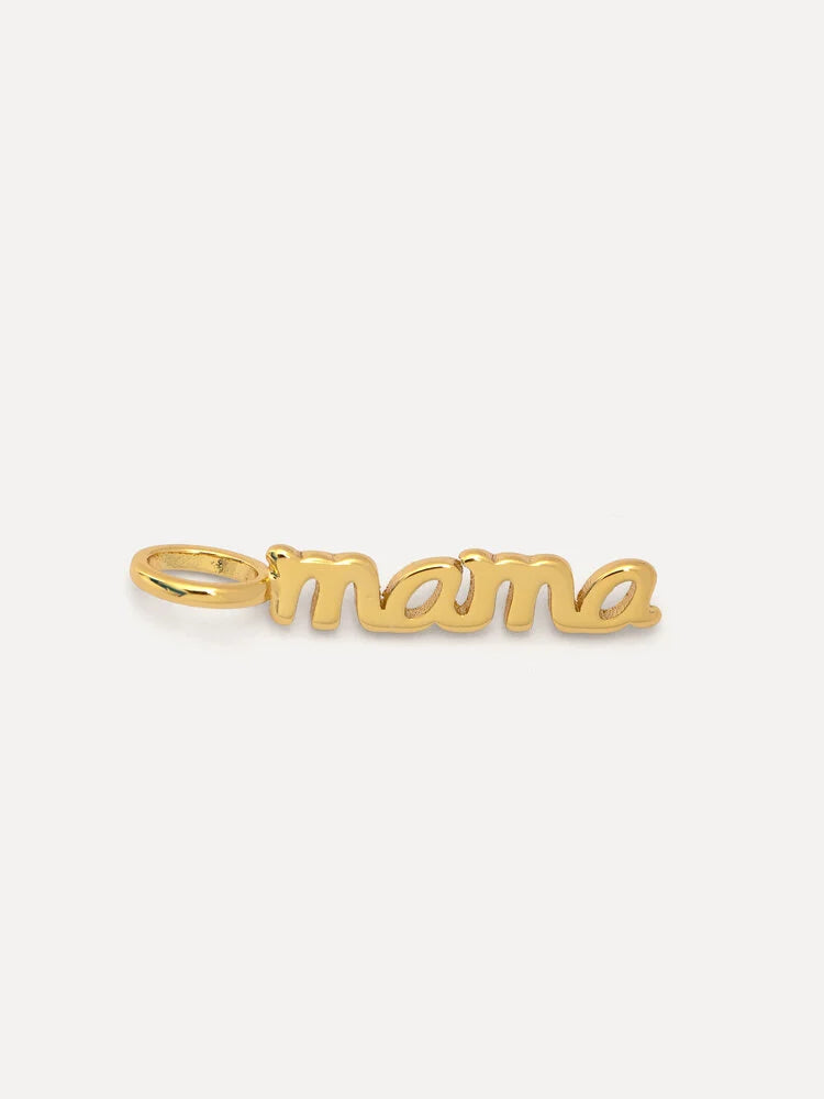 Mama necklace charm - Gold