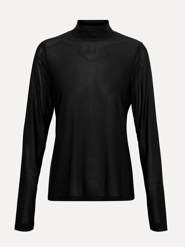 Marloes Mesh Longsleeve  - Black