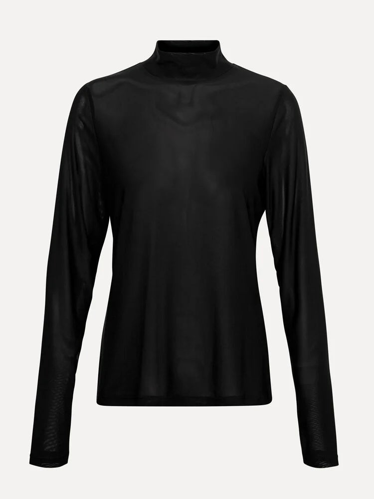 Marloes Mesh Longsleeve  - Black