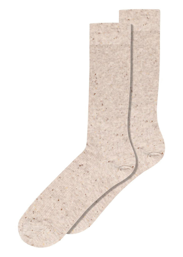 Betty speckle socks - Beige melange