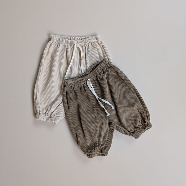 Bebe corduroy jogger pants - Cocoa