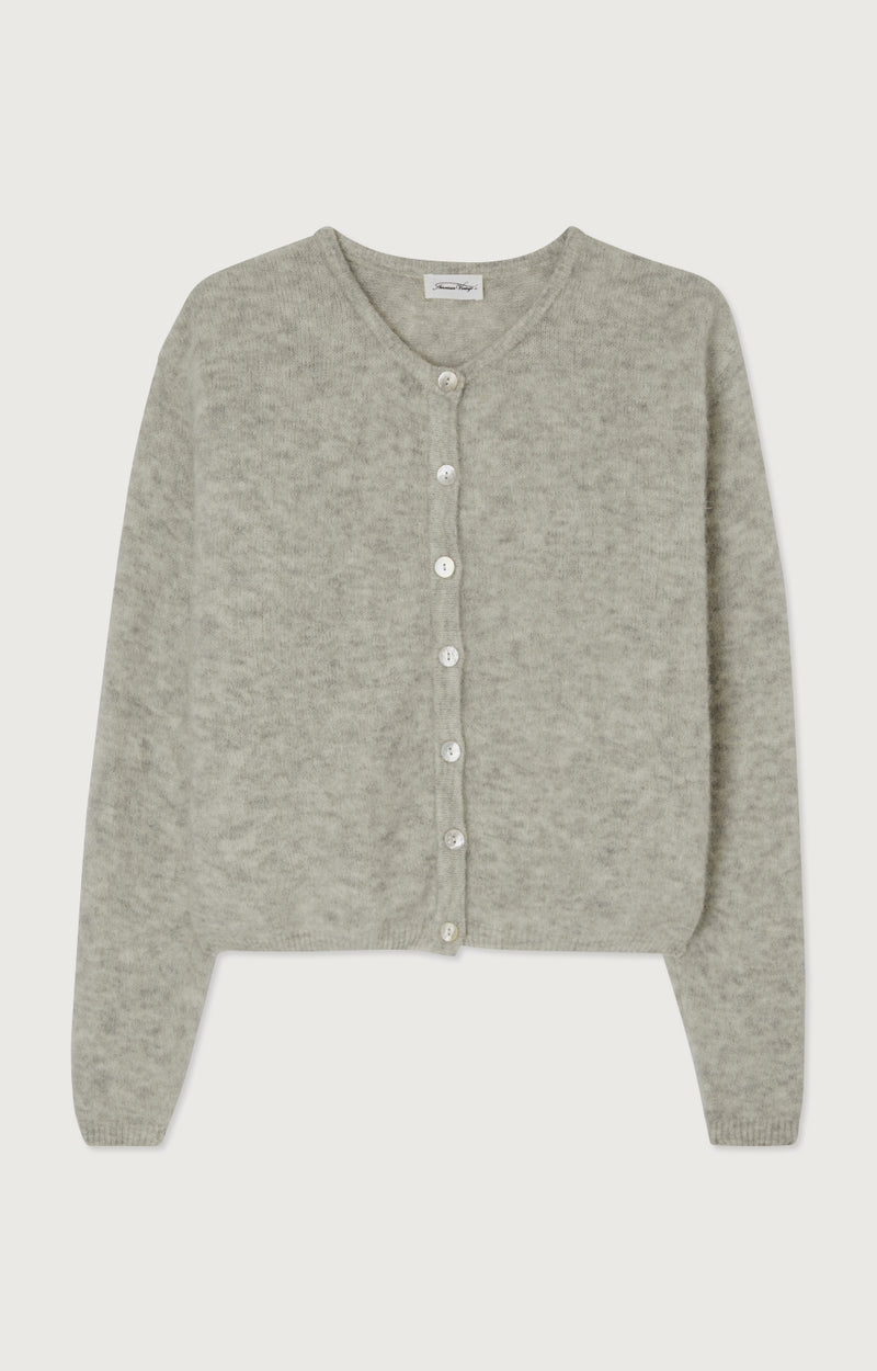 Vitow cardigan - Light grey melange