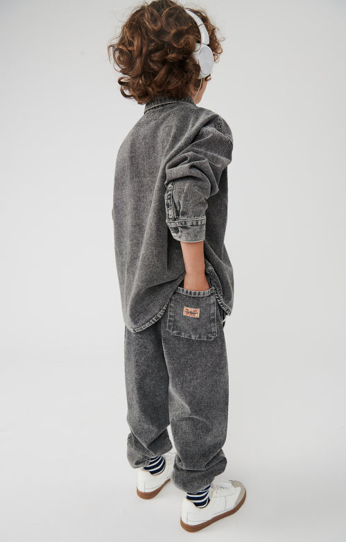 Jazy denim joggers - Grey washing