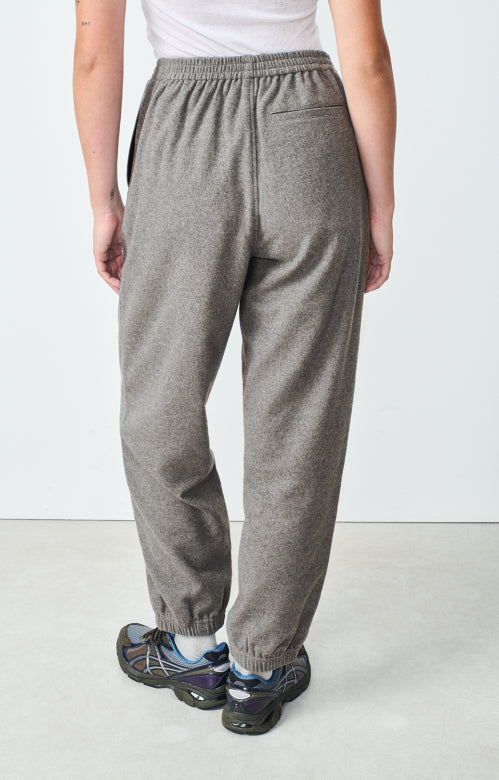 Flanel like joggers Vylow - Grey melange