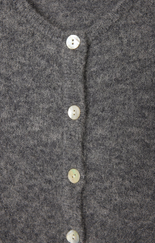 Vitow cardigan - Steel Melange